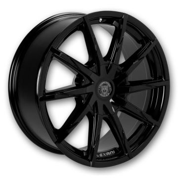 Lexani Wheels CSS-15 HD 22x10 Full Gloss Black 5x112 +30mm 74.1mm