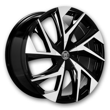 Lexani Wheels Ghost 26x10 Machine Face/Black Accents with Black Lip and Machine Groove 6x135/6x139.7 +20mm 74.1mm