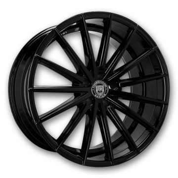 Lexani Wheels Pegasus 20x8.5 Full Gloss Black 5x120 +35mm 74.1mm
