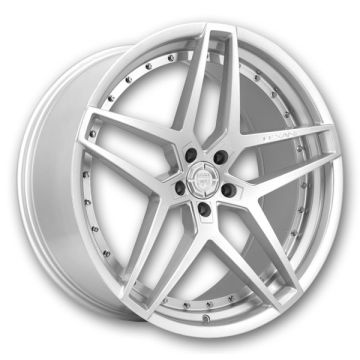 Lexani Wheels Spike 22x9 Silver 5x120 +30mm 74.1mm