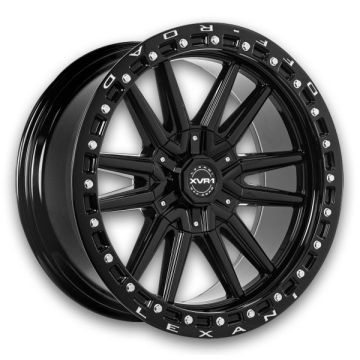 Lexani Offroad XVR-1 Wheels Veneta 20x9 Full Gloss Black  0mm 74.1mm