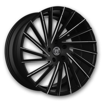 Lexani Wheels Wraith 22x9 Gloss Black/CNC Grooves 5x114.3 +40mm 74.1mm