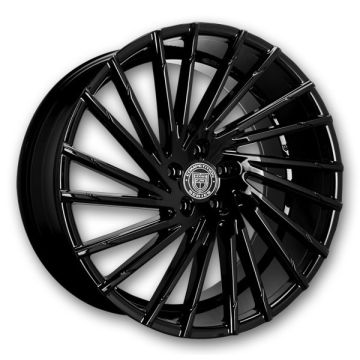 Lexani Wheels Wraith 26x10 Full Gloss Black  +38mm 74.1mm