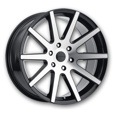 Liquid Metal Wheels Blade 20x9 Gloss Black w/ Machined Face 6x135 18mm 87.1mm