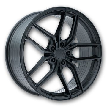 Liquid Metal Wheels Rotary 20x8.5 Satin Black 5x120 +40mm 73.1mm