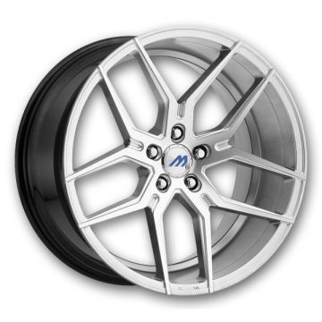 Mach Wheels ME4 20x9 Hypersilver with Machined Face and Undercut  20mm 72.56mm