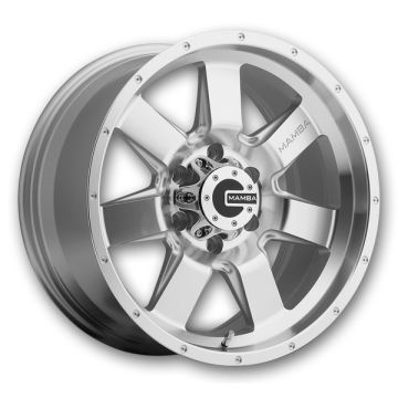Mamba Wheels M14 17x9 Machined Face Silver 6x139.7 -12mm 106.1mm