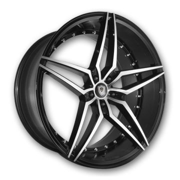 Marquee Wheels M3259 20x9 Gloss Black Machined 5x114.3 +33mm 73.1mm
