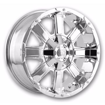 Mayhem Wheels 8030 Chaos 20x9 Chrome 8x180 +18mm 124.1mm