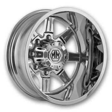 Mayhem Wheels 8101 Monstir Dually 20x8.25 Chrome - Rear 8x165.1 -160mm 116.7mm