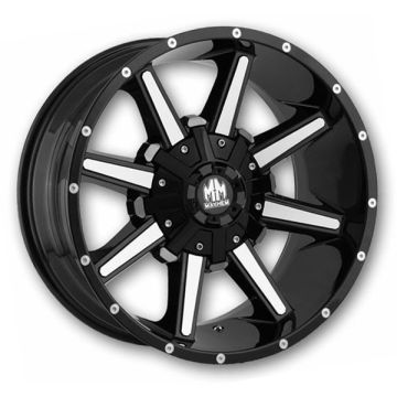 Mayhem Wheels 8104 Arsenal 18x9 Black with Machined Face 5x114.3/5x127 +18mm 87mm
