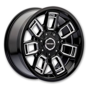 Mayhem Wheels 8118 Ordinance 20x9 Gloss Black/Milled 6x135/6x139.7 0mm 106.1mm