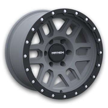 Mayhem Wheels 8304 Delta 20x9 Matte Gunmetal w/ Matte Black Lip 6x139.7 +0mm 106mm