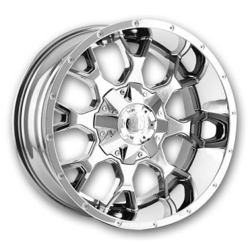 Mayhem Wheels 8015 Warrior 18x9 Chrome 5x114.3/5x127 +18mm 87mm