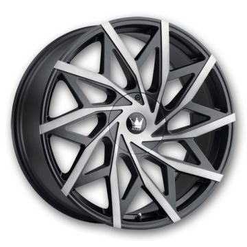 Mazzi Wheels 372 Big Easy 22x9.5 Black with Machined Dark Tint 6x135/6x139.7 +30mm 106mm