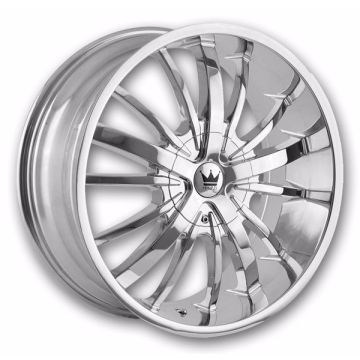 Mazzi Wheels 364 Essence 24x9.5 Chrome 5x115/5x120 +18mm 74.1mm