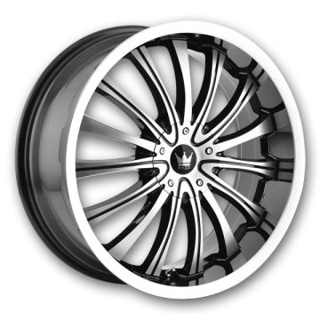 Mazzi Wheels 351 Hype 20x8.5 Gloss Black with Machined Face 5x105/5x114.3 +35mm 72.62mm