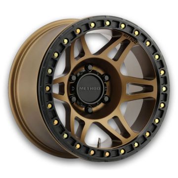 Method Wheels MR106 Beadlock 17x9 Method Bronze 6x139.7 -44mm 108mm