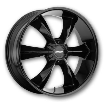 MKW Wheels M119 22x9 Full Gloss Black 6x139.7 30mm 100.3mm