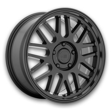 Motegi Wheels MR144 M9 18x8.5 Satin Black 5x120 +42mm 74.1mm