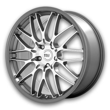 Motegi Wheels MR153 CM10 20x8.5 Machined Gunmetal 5x112 +45mm 66.56mm