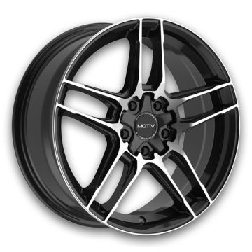 Motiv Wheels 434 Matic 18x7.5 Gloss Black Machined Face 5x112/5x114.3 +40mm 73.1mm