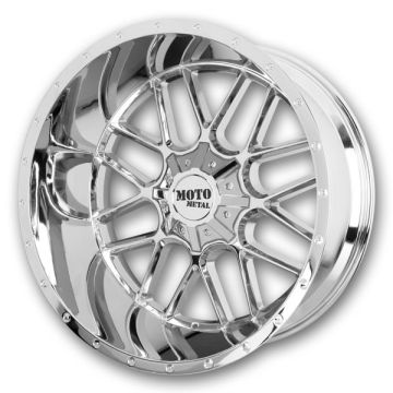 Moto Metal Wheels Siege 20x12 Chrome 6x135/6x139.7 -44mm 106.25mm