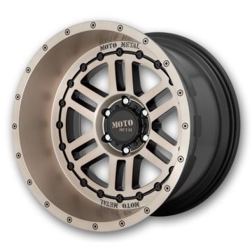 Moto Metal Wheels Deep Six 22x12 Satin Black with Bronze Tint 6x139.7 -44mm 106.1mm
