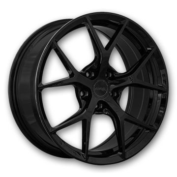 MRR Wheels FS6 20x11 Gloss Black 5x120 +48mm 66.9mm