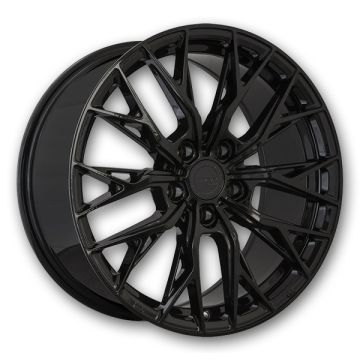 MRR Wheels GF5 18x8.5 Black 5x112 +30mm 66.6mm