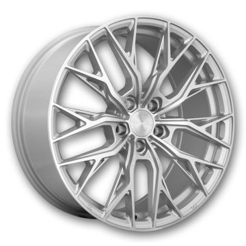 MRR Wheels GF5 18x8.5 Silver Machine Face 5x108 +35mm 73.1mm