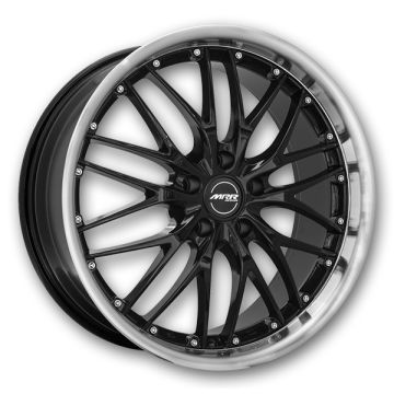 MRR Wheels GT1 19x8.5 Black Machine Lip 5x108 +35mm 73.1mm