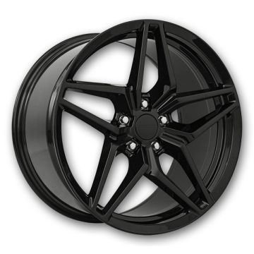 MRR Wheels M755 20x11 Gloss Black 5x120 +73mm 70.3mm