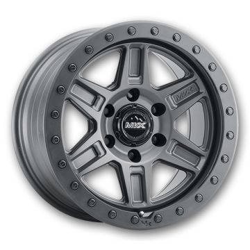 MVX Offroad Wheels VX61 17x9 Matte Graphite 6X135 0mm 87.1mm