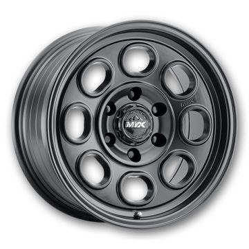 MVX Offroad Wheels VX81 17x8.5 Matte Black 6x139.7 -12mm 106.1mm
