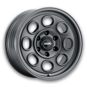 MVX Offroad Wheels VX81 17x8.5 Matte Graphite 5X127 -12mm 71.5mm
