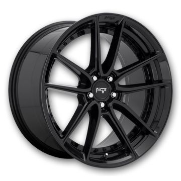 Niche Wheels DFS 17x8 Gloss Black 5x120 +40mm 72.5mm