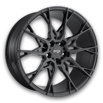 Niche Wheels Staccato 22x10 Matte Black 5x130 +50mm 71.7mm