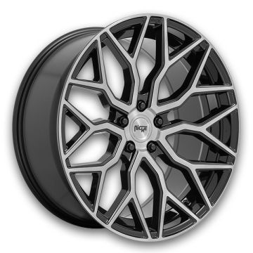 Niche Wheels Mazzanti 20x9 Gloss Black Brushed Face 5x112 +38mm 66.56mm