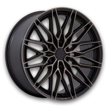 Niche Wheels Calabria 6 22x9.5 Matte Black Machined w/ Dark Tint 6x139.7 19mm 106.1mm