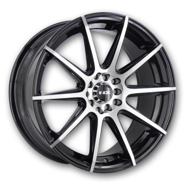 NS Tuner Wheels NS1501 18x8 Gloss Black Machined 5x100/5x114.3 +38mm 73.1mm