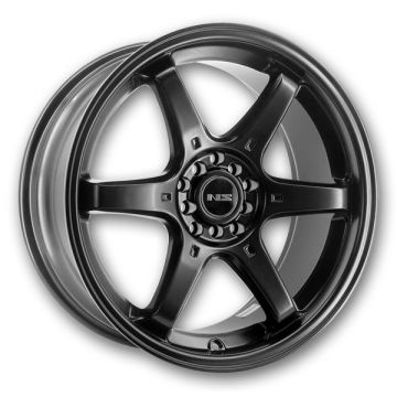 NS Tuner Wheels NS1507 15x6.5 Matte Black 4x100/4x114.3 +38mm 73.1mm