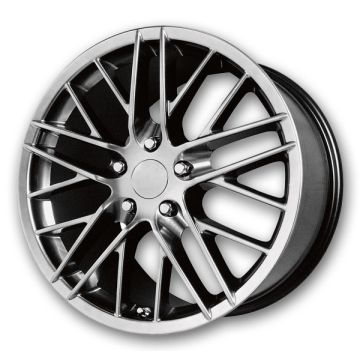 Performance Replicas Wheels PR121 19x10 Hyper Silver Dark 5x120 +79mm 70.7mm