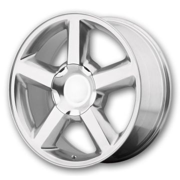 Performance Replicas Wheels PR131 20x8.5 Polished with Clear Coat 6x139.7 +31mm 78.3mm