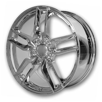 Performance Replicas Wheels PR160 20x10 Chrome 5x120 +79mm 70.3mm