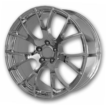 Performance Replicas Wheels PR161 22x9.5 Chrome 5x115 +18mm 71.5mm
