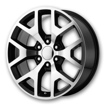 Performance Replicas Wheels PR169 24x10 Gloss Black with Machined Spokes 6x139.7 +31mm 78.3mm