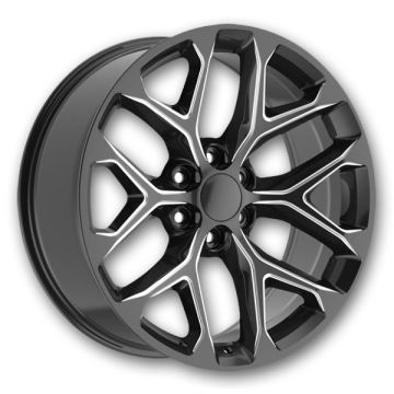 OE Performance Wheels 176 20x9 Gloss Black Machined Face 6x139.7 +24mm