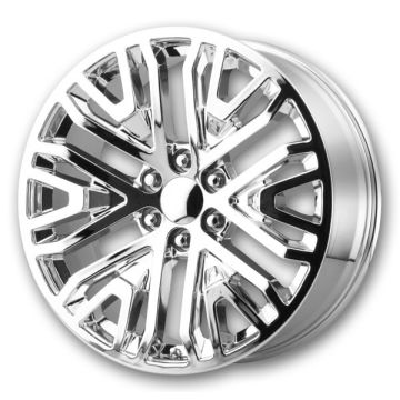 Performance Replicas Wheels PR197 20x9 Chrome 6x139.7 +24mm 78.1mm
