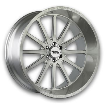 Off-Road Monster Wheels M26 26x12 Brushed Face Silver 6x139.7 -44mm 78.1mm